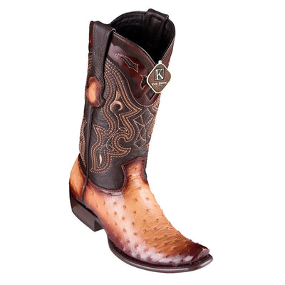 King Exotic Ostrich Dubai Toe Boots Handcrafted