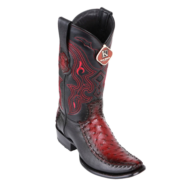 Handcrafted Ostrich Boots With Dubai Toe