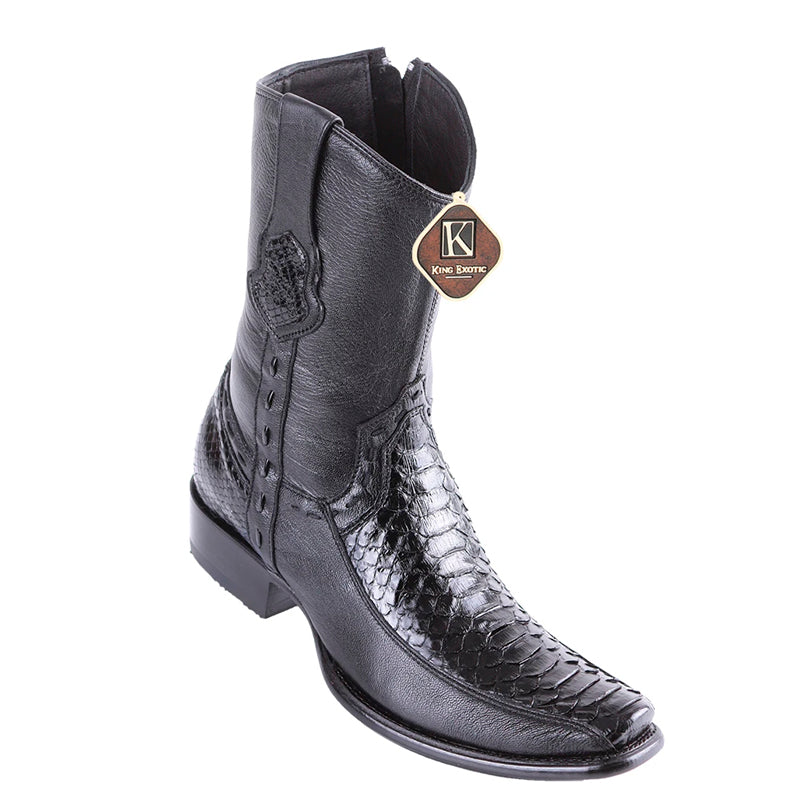 King Exotic Natural Python Boots Dubai Toe