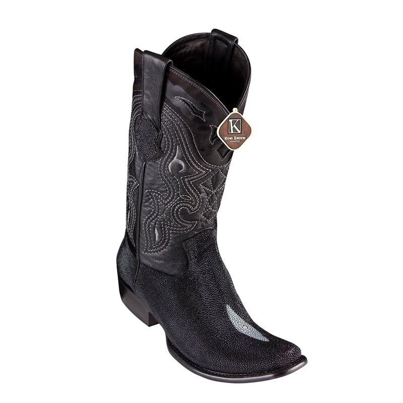 Black Stingray Dubai Toe Handcrafted Boots