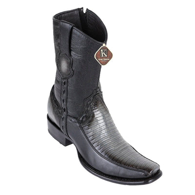 King Exotic Teju Lizard Boots Faded Gray Dubai Toe