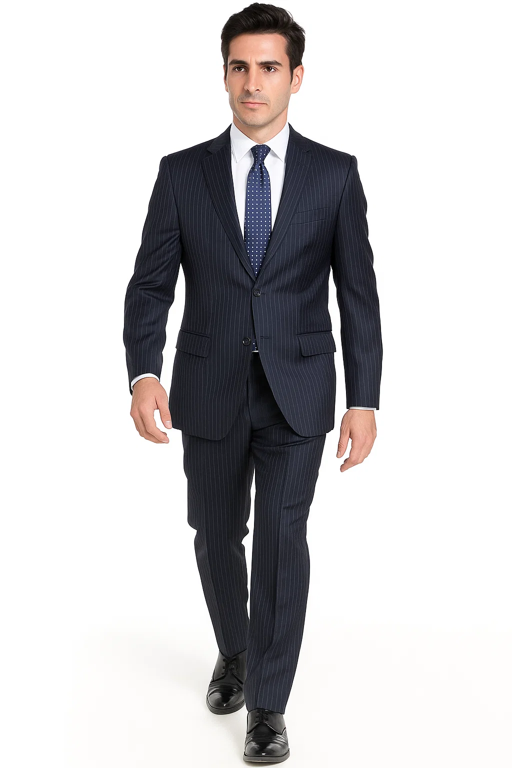 Men's Classic Two Buttons pinstripe