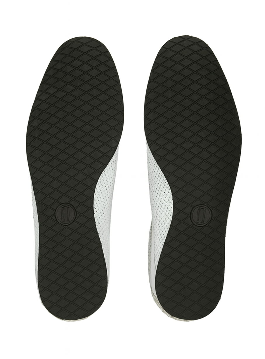 Men's Genuine Python and Calf Leather Rubber Sole Shoes
