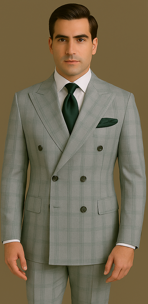 Rossi Man Milano Slim Fit Double Breasted Suit