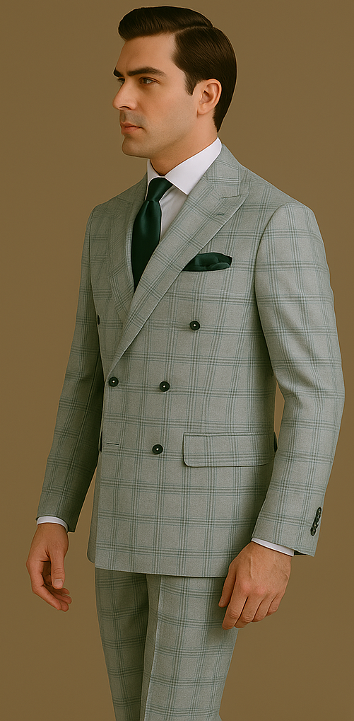 Rossi Man Milano Slim Fit Double Breasted Suit