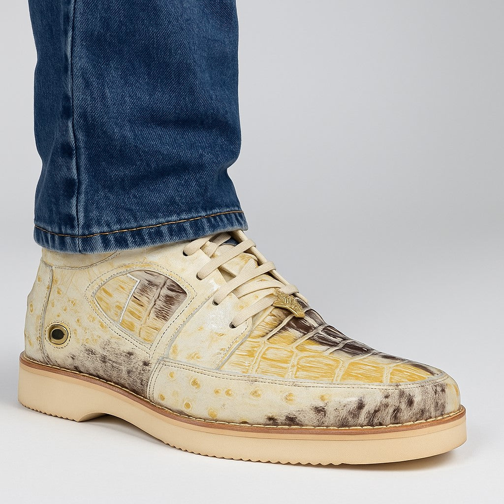 Wild West Caiman & Ostrich Skin Boots for Men