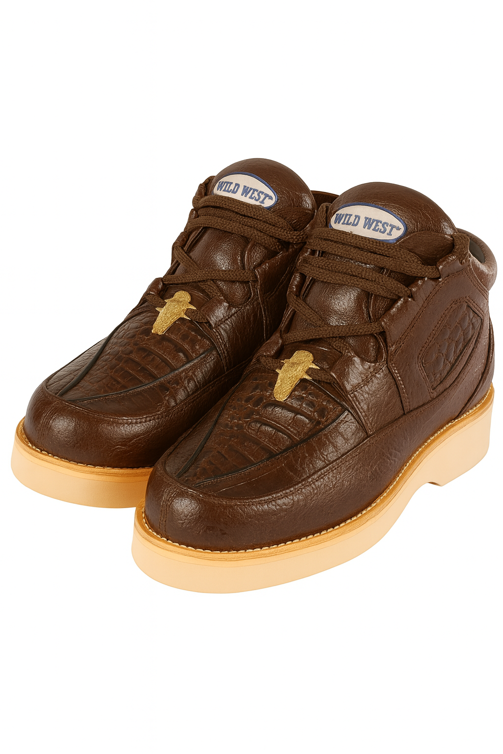 Men's Wild West Boots Caiman and Smooth Ostrich Skin Shoe 2ZA052807