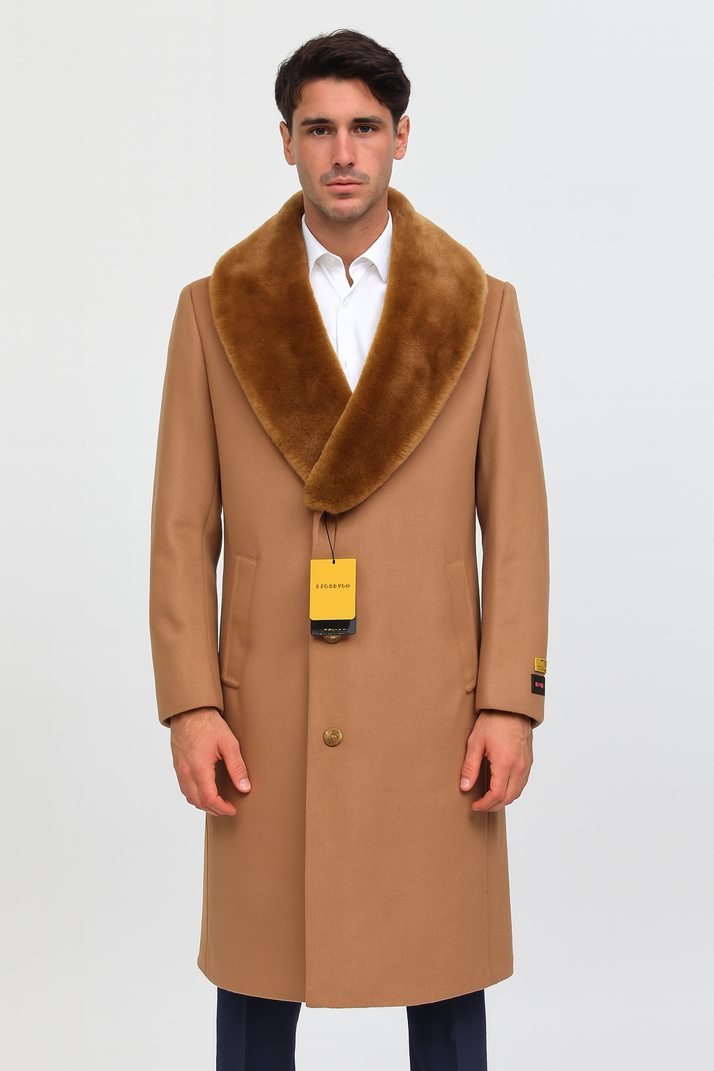Men's Full-Length Cashmere Overcoat