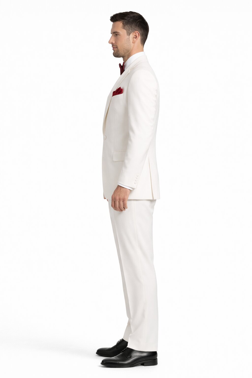 White Classic Fit 2-Button Wedding Tuxedo