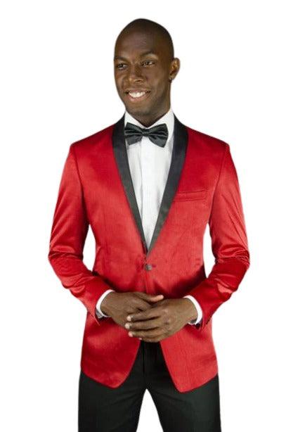 Men's 2 Button Red Cheap Priced Blazer Jacket For Men Sport Coat Dinner Jacket