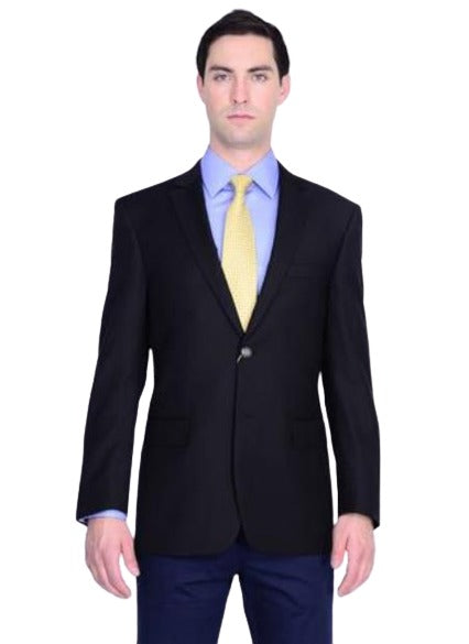 Men's Sport Coat Black Authentic Tiglio Brand - High End Suits - High Quality Suits