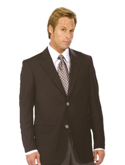 Men's Black Authentic Tiglio Brand Solid Suit- High End Suits - High Quality Suits