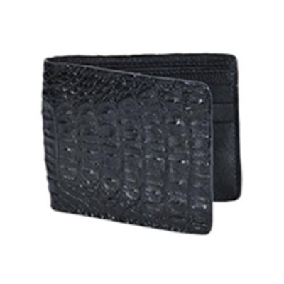 Wild West Boots Wallet-Black Genuine Exotic caiman ~ World Best Alligator ~ Gator Skin
