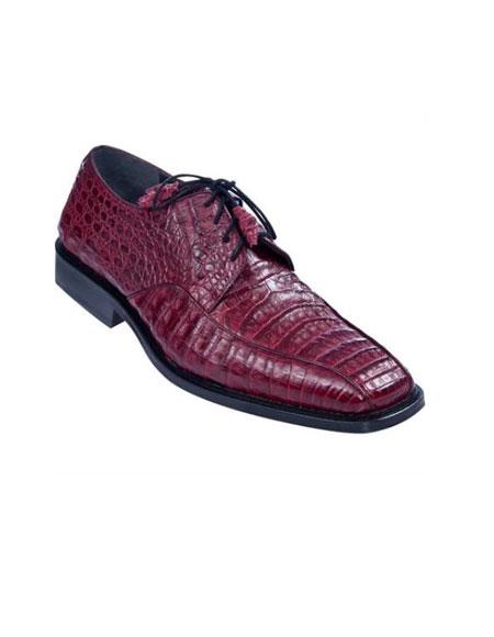 Gator Skin Dress Shoe – Maroon Dress Shoe ~ Burgundy Dress Shoe ~ Wine Color Dress Shoe