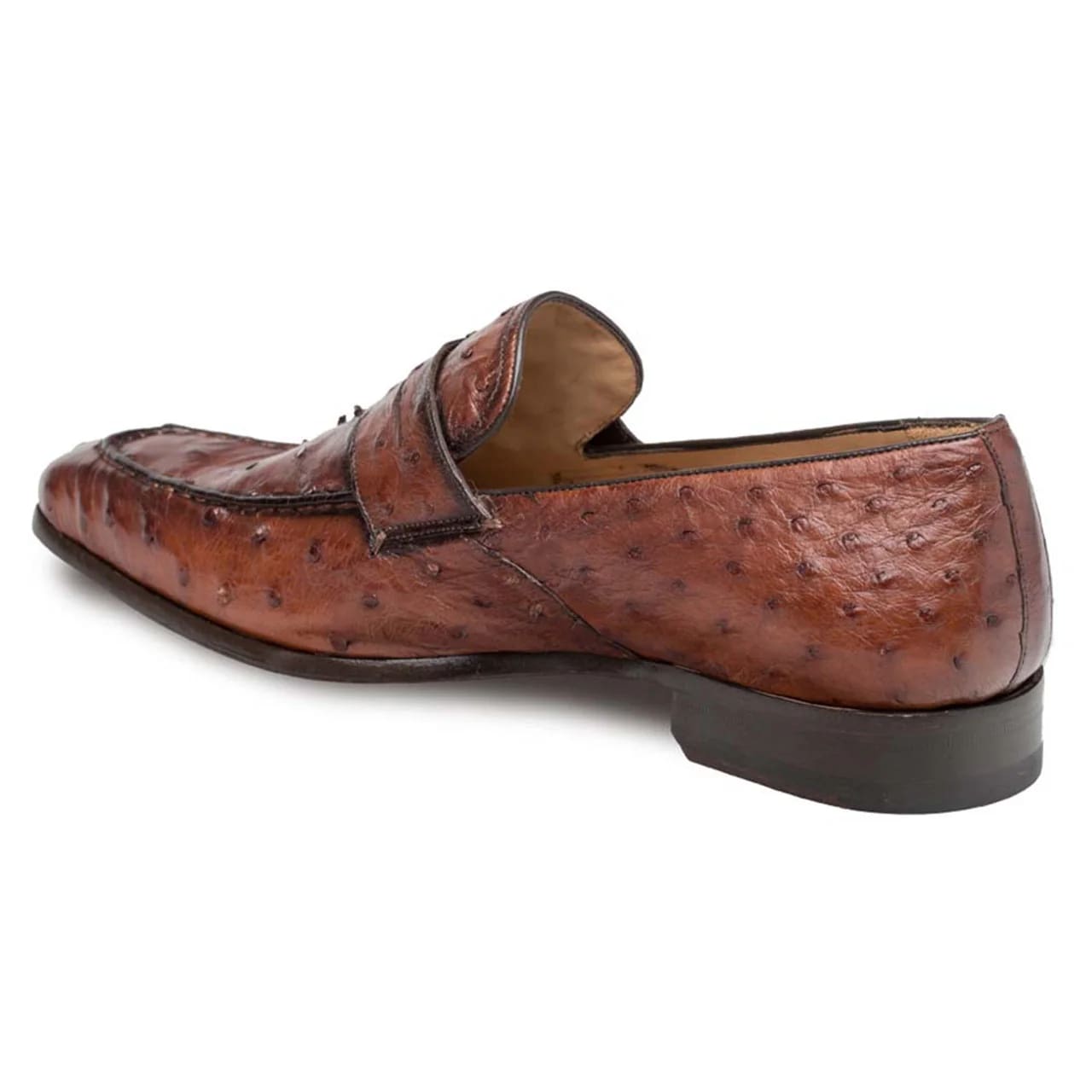 Mezlan Lisbon Brandy Genuine Ostrich MenŸ??s Classic Slip On