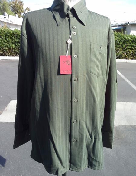 Men's classic stripe olive long sleeve Casual Two Piece Walking Outfit For Sale Pant Sets suit