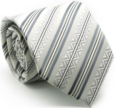 Men's Premium Ziggy Ties Grey - Men's Neck Ties - Mens Dress Tie - Trendy Mens Ties