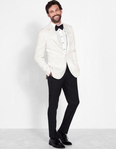 Men's Ivory Dinner Jacket Slim Fit Blazer Cream Off White