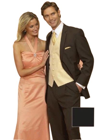 Groomsmen Suits Light Weight Two Button CoCo Brown Notch Wedding 2 Piece Suits For Men As seen IN Bridal Magazin