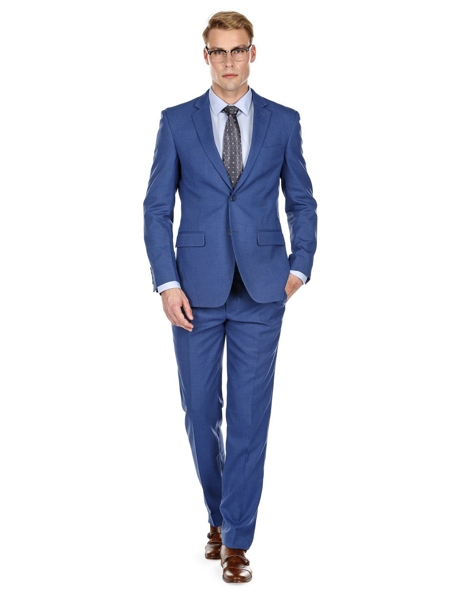 Modern Fit Indigo Blue Summer Wedding Suit