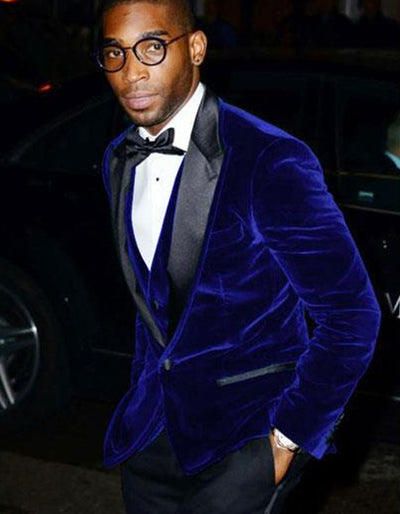 Designer Velvet Tuxedo Navy for Men