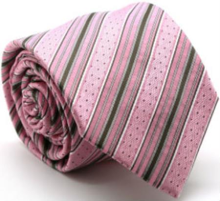 Men's Premium Dotted Ties Pink - Men's Neck Ties - Mens Dress Tie - Trendy Mens Ties