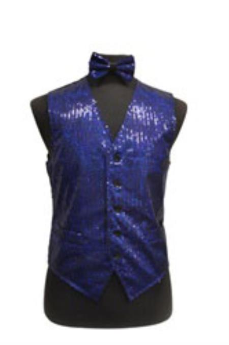 Dress Tuxedo Wedding Vest/Tie/Bowtie Sets (Brown Tone on Tone) Buy 10 of same color Tie For $25 Each - Men's Neck Ties - Mens Dress Tie - Trendy Mens Ties main image 1
