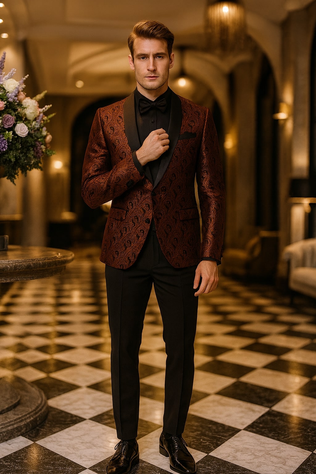 Paisley Dinner & Wedding Tuxedo Blazer Set