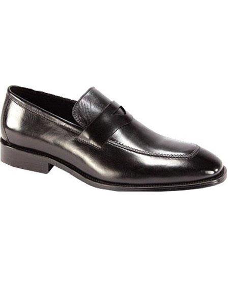 Men's Elegant Leather Dress Shoes Black