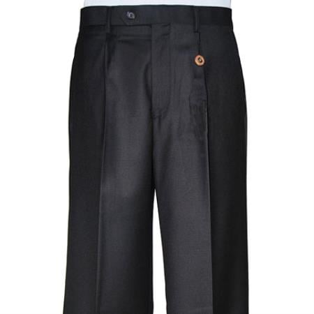 Men's Super 150s Extra Fine Dress Pants unhemmed unfinished bottom main image 1