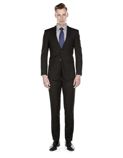 Men's Slim Skinny Black Suit by Mensitaly