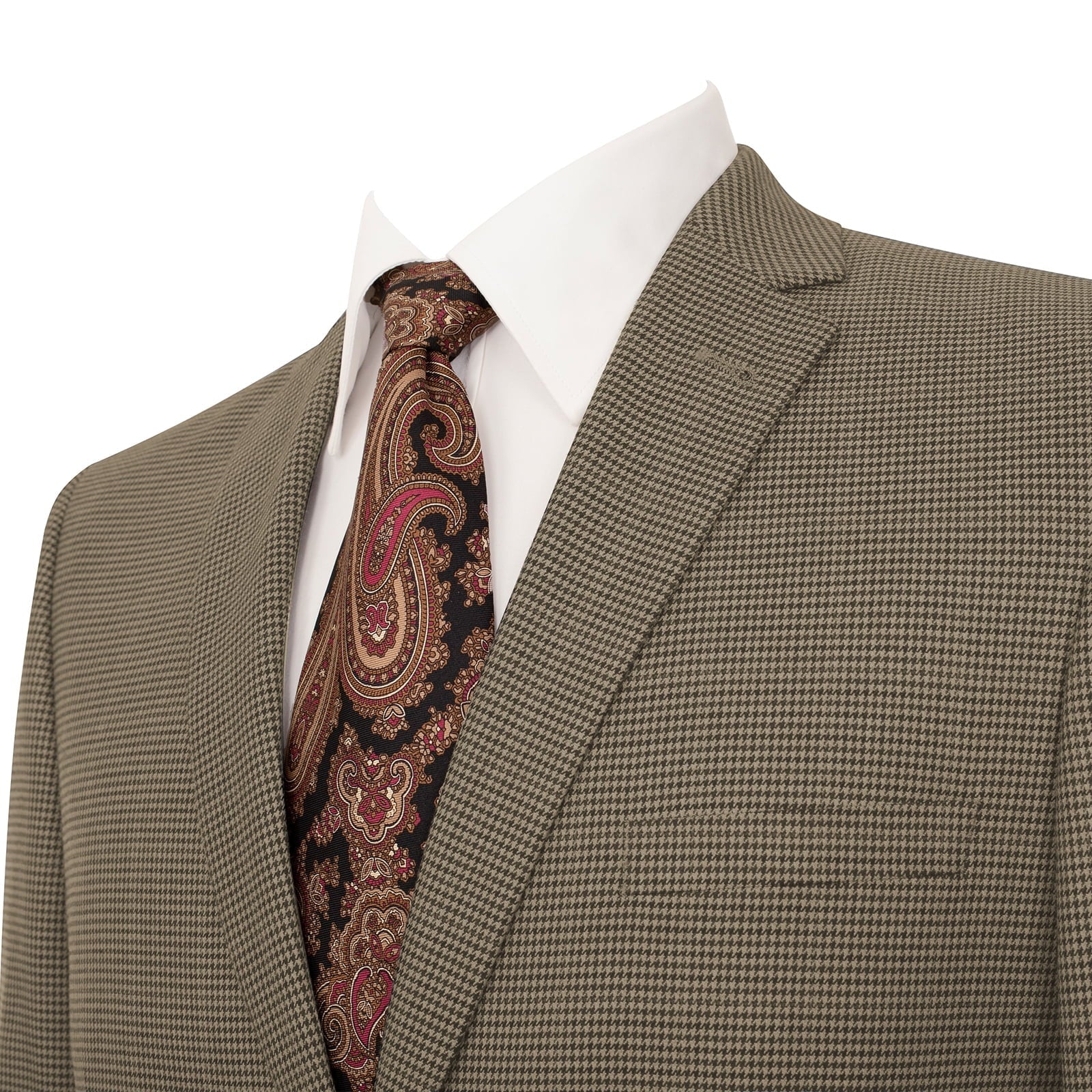 Men’s Slim Fit Two-Button Light Brown Blazer