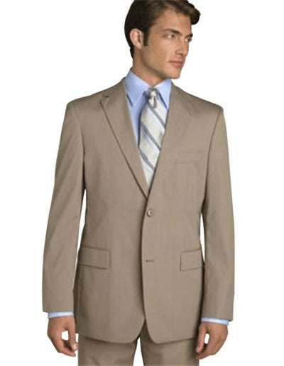 Men's Classic Business Tan ~ Beige~Sand~Mocca 2 Button Business ~ Wedding 2 piece S