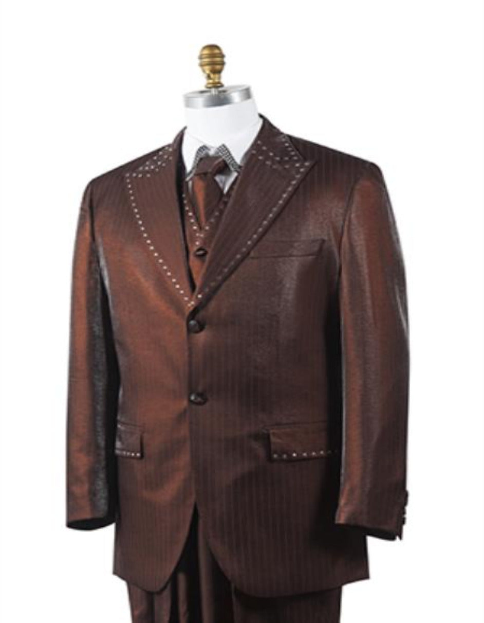 Western Cowboy Tuxedo with Trim Collar - Slim Fit