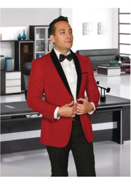 Velour Men's blazer Jacket Brand Men's 2 Button Style Velvet Sport coat Medium main image 1
