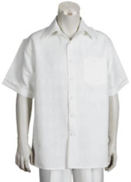 Mens Walking Suit Men's Short Sleeve 2piece Two Piece Mens Walking Outfit Pant Sets Leisure Casual Suit For Sale