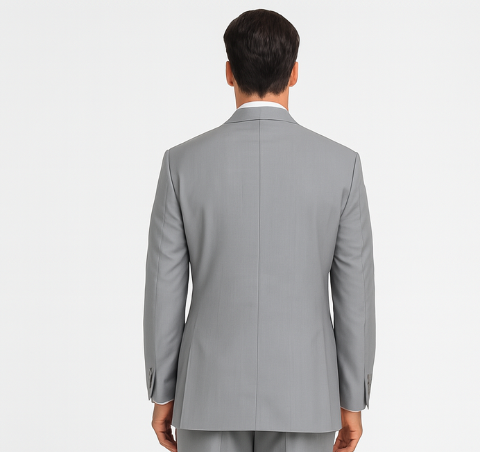 Mens Classic 3 button Suit in Grey