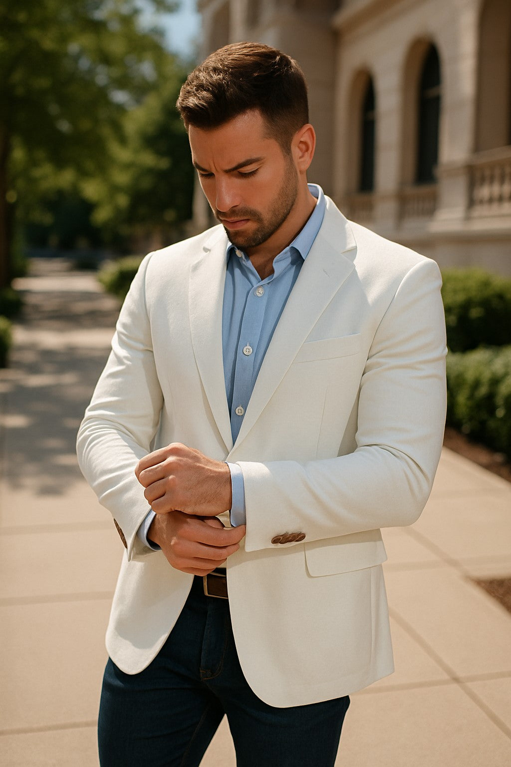 Mens Linen Blazer Big And Tall