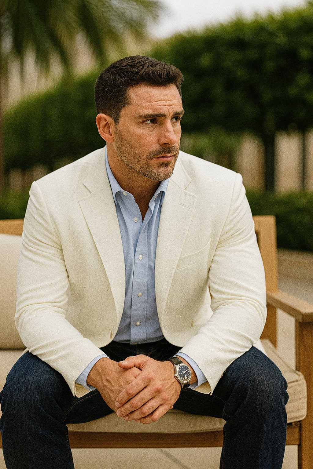 Mens Linen Blazer Big And Tall