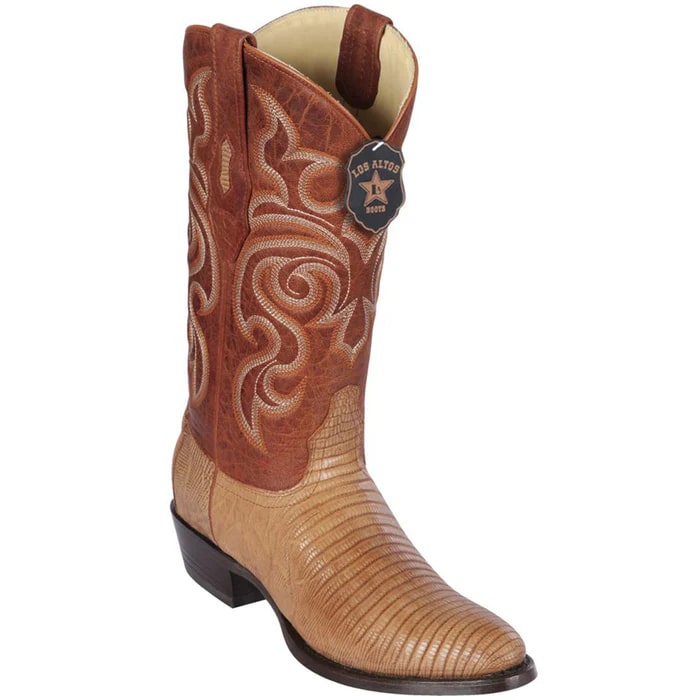 Cognac Lizard Dress Cowboy Boot - Los Altos