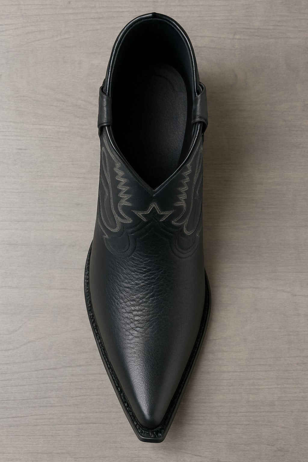 Mens Los Altos Genuine Deer Leather Boots Black Deerskin Boots - Deer Boots - Deer Skin Boots