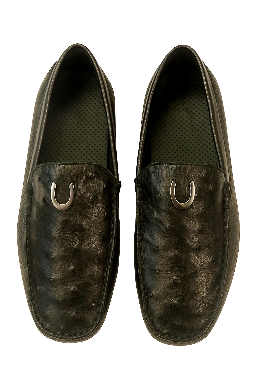 Mens Ostrich Skin Shoes