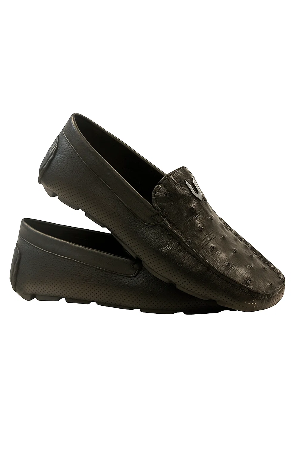 Mens Ostrich Skin Shoes