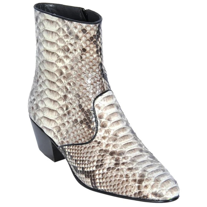 Python Snakeskin Mens Ankle Cowboy Boot