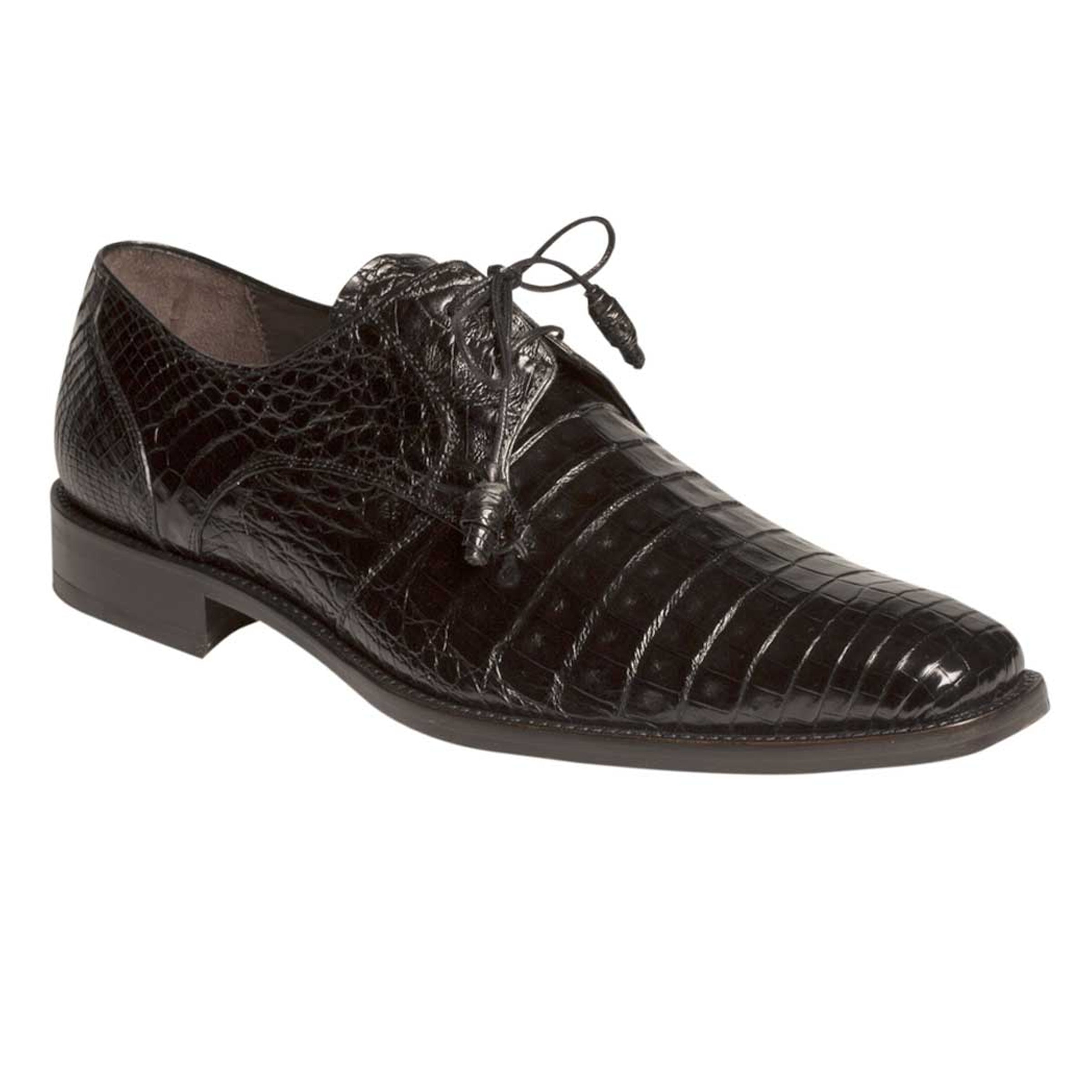 Mezlan Navy Caiman Crocodile Dress Shoe