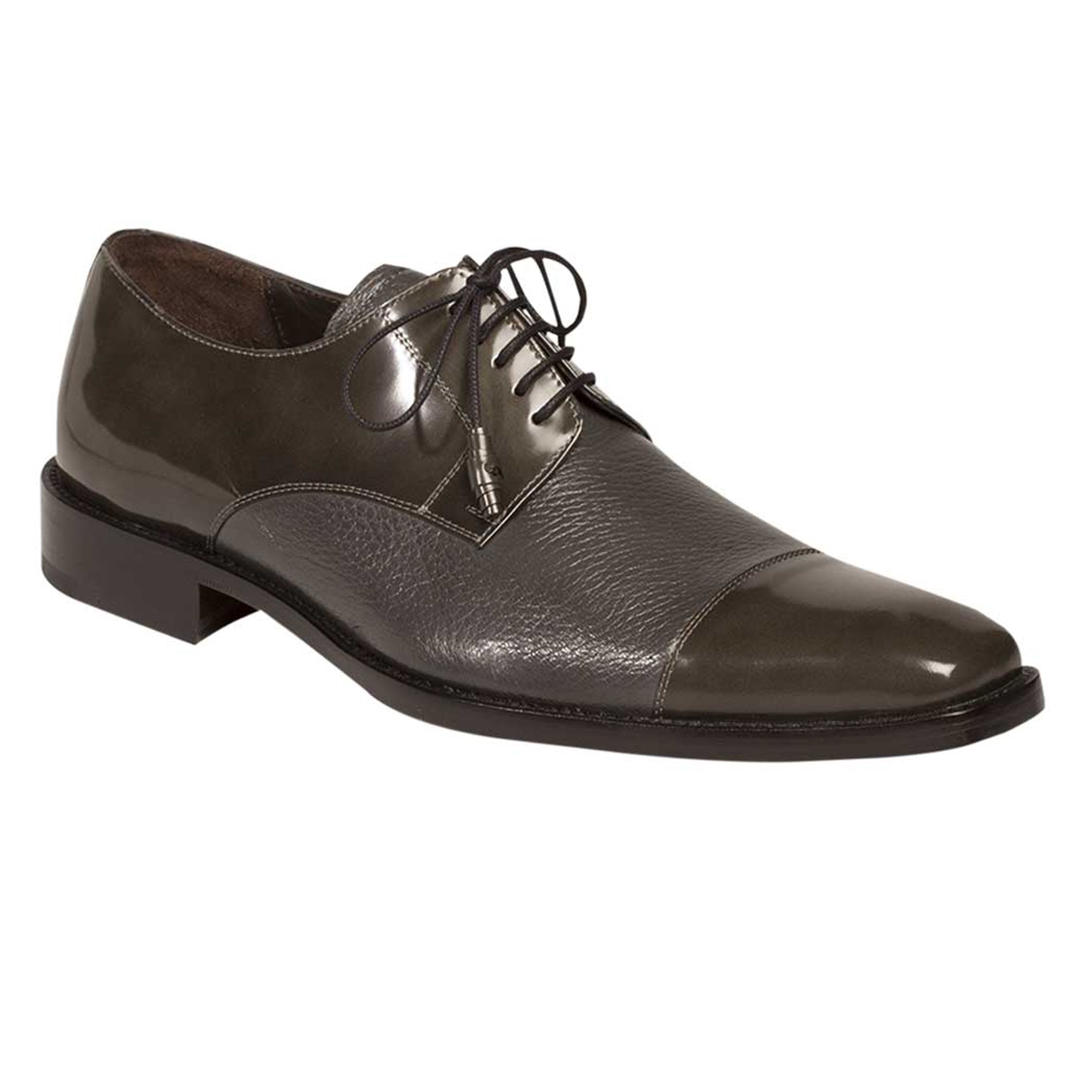 Mezlan Soka Grey Cap Toe Dress Shoes