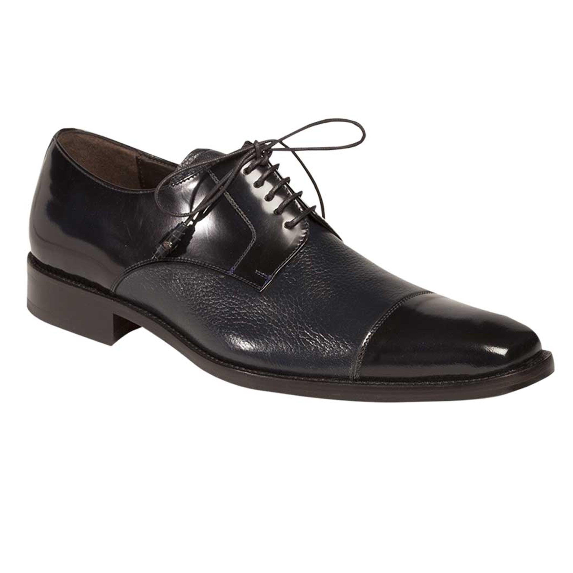 Mezlan Soka Navy Cap Toe Dress Shoe