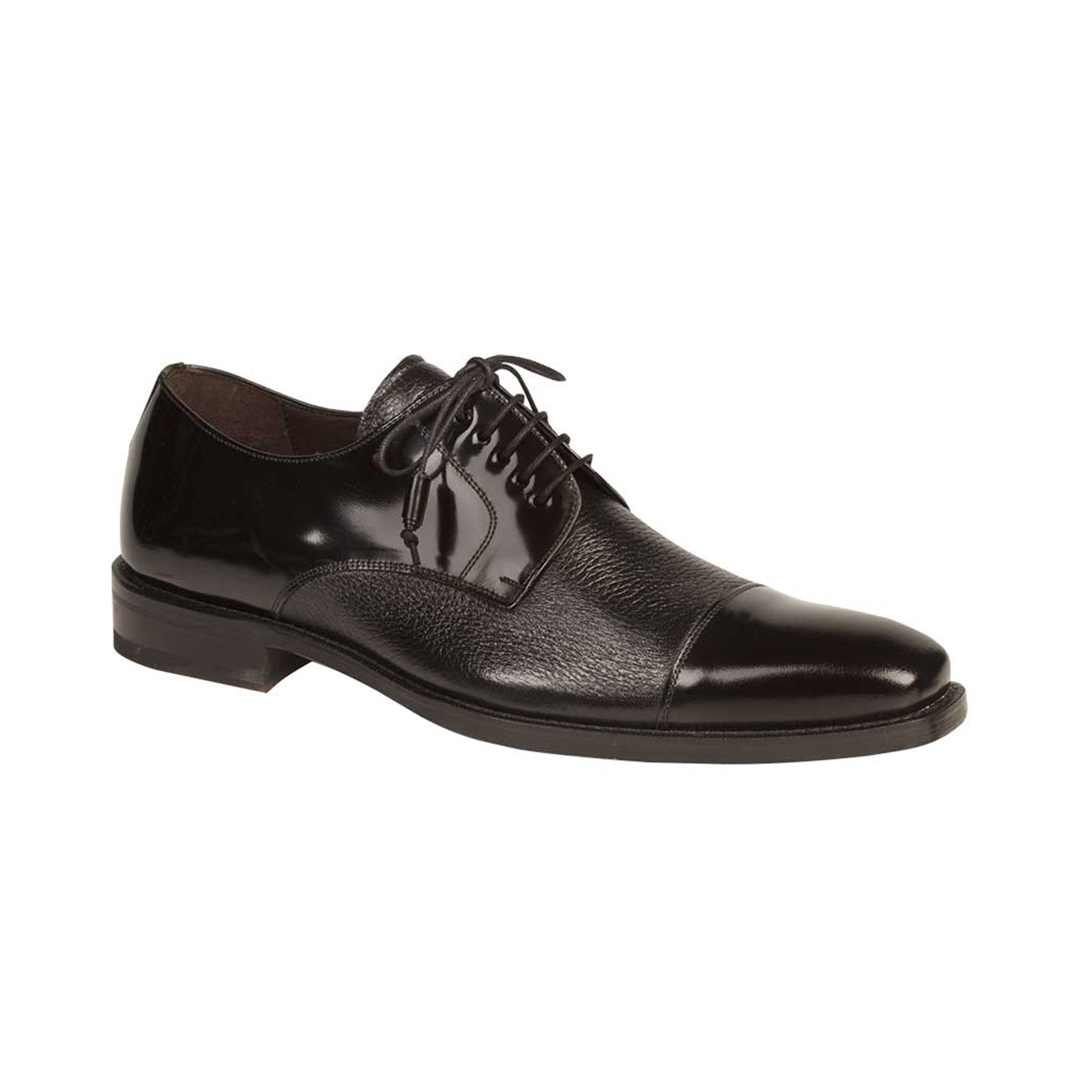Mezlan Black Cap Toe Dress Shoe for Men