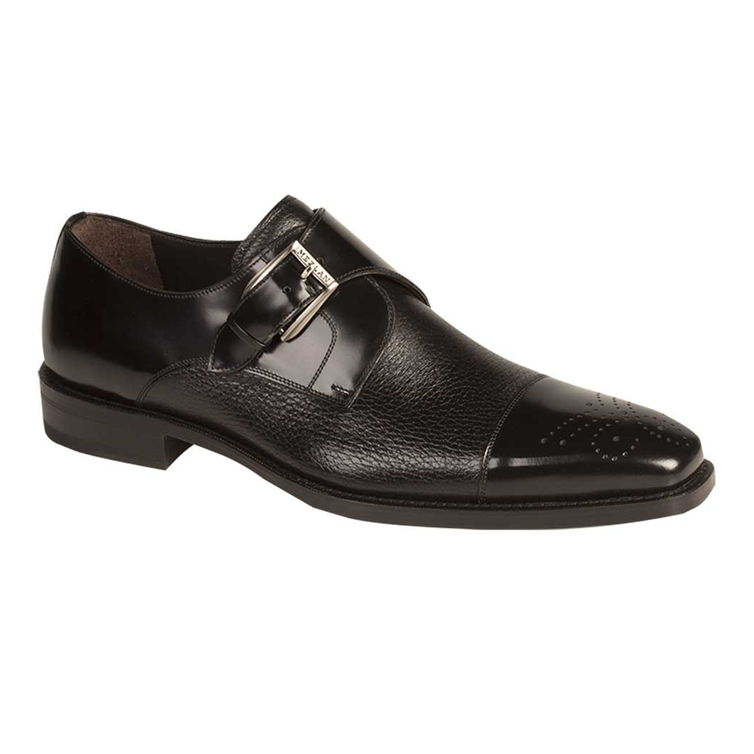 Mezlan Phoenix Black Monk Strap Dress Shoe