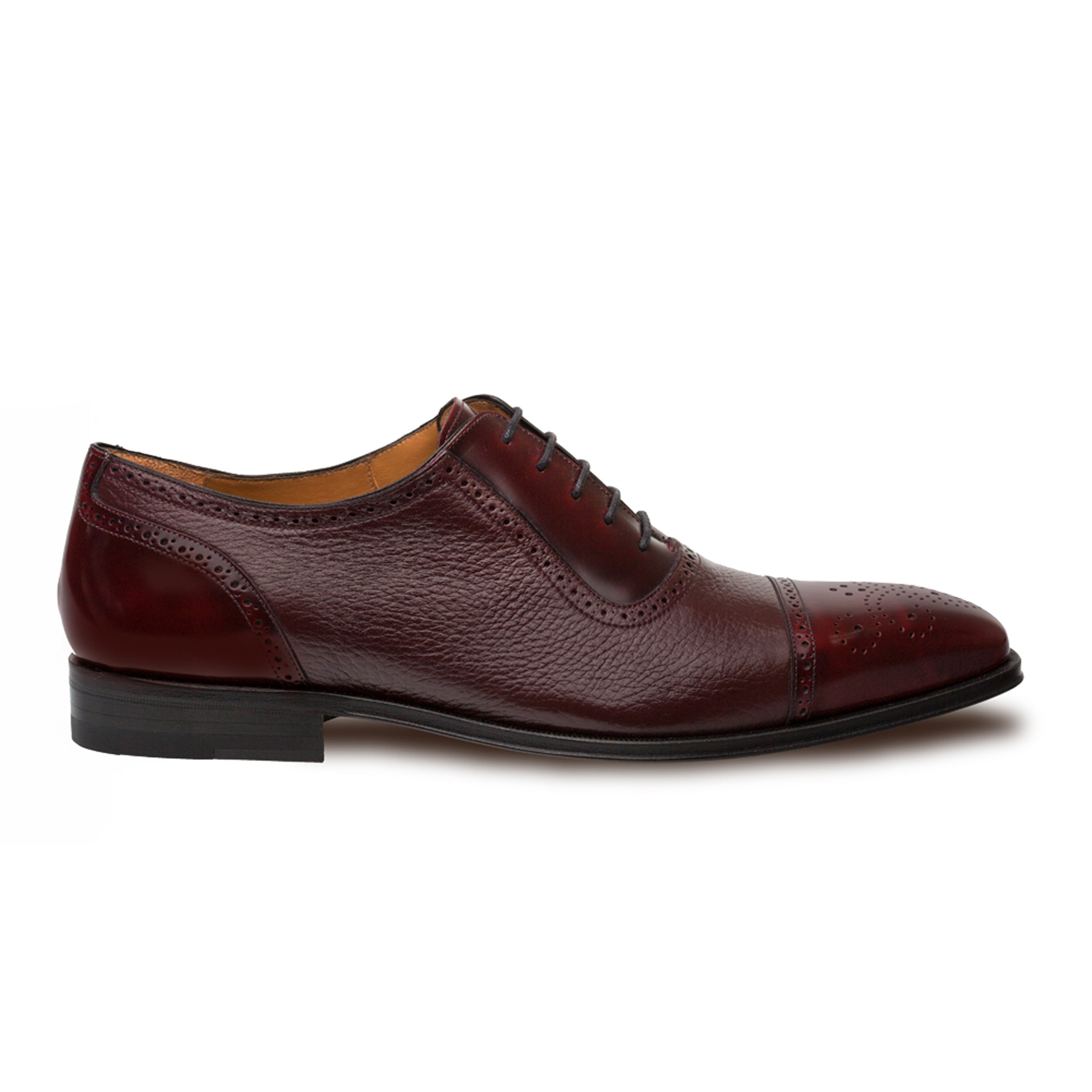 Mezlan Murino Cap Toe Dress Shoe Burgundy